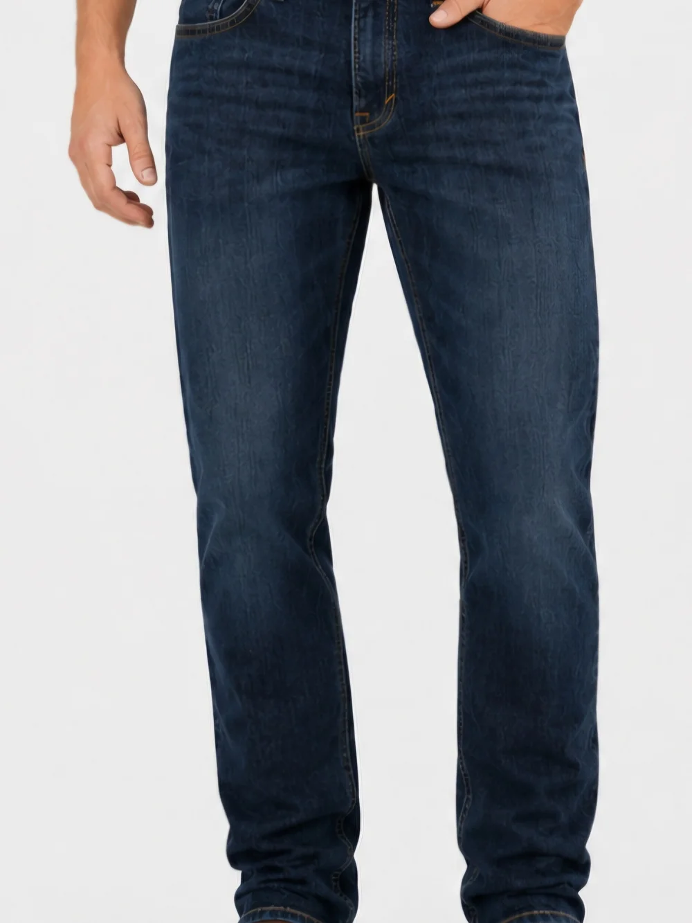 Slim Straight Men’s Jeans in Deep Indigo